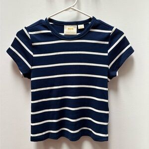 Anthropologie Maeve Striped Baby Tee